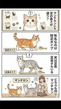 【決定版】マンチカン完全図鑑〜短足の秘密から歴史・飼い方まで〜 #あるある #漫画