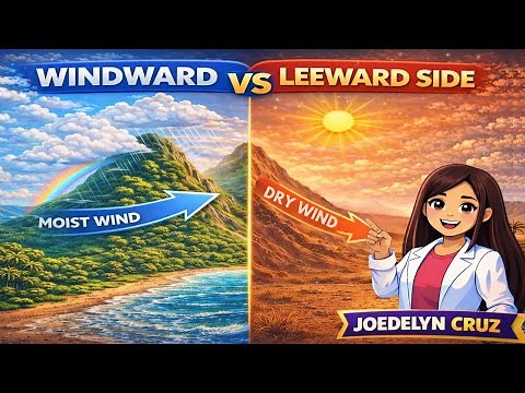 Windward vs Leeward Sides Explained | Rain Shadow Effect 🌧️🌤️