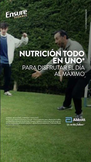 Elige nutrición completa y balanceada. Elige Ensure® Advance.​