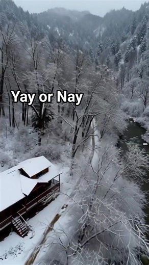 140K views · 5.6K reactions | Drone Shot of a Log Cabin during the Winters. | Log Cabins and Log Homes | Facebook