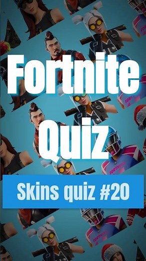 The ULTIMATE Fortnite Skin Quiz! | Test Your Knowledge! #fortnite #fortniteskins #quiz