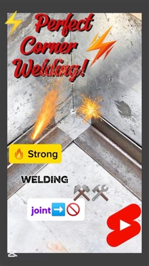 🔥Professional Corner Welding Trick You Should Know #diy #welding