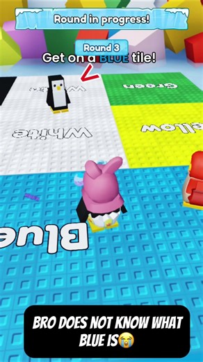 Bro does not know what blue is😭 #roblox #shorts #knickout