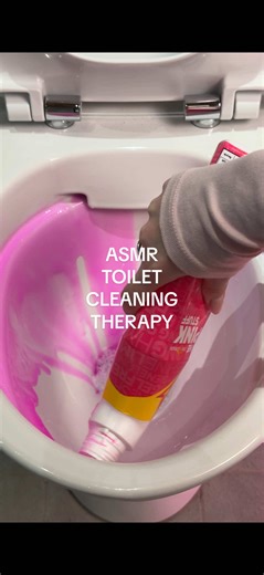 turn the volume up and let your mind rest a while 💆🏼‍♀️🫧 nothing like a little toilet cleaning therapy to soothe the soul 💞 @The Pink Stuff brand ambassador #cleaningtherapy #cleantok #asmrcleaning #toiletcleaning #deepclean