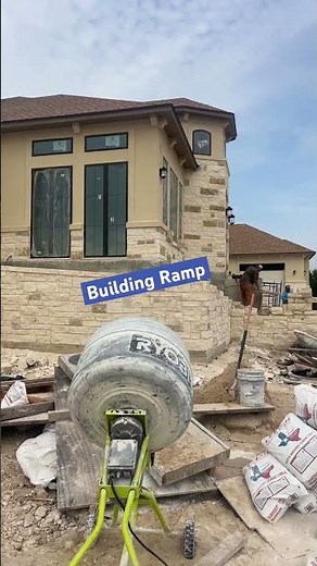 Building a ramp for handicap accessibility.