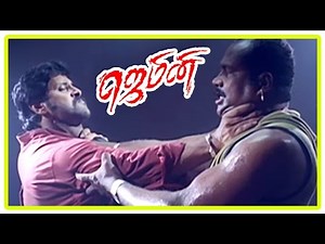 Gemini Movie Scenes | Vikram and Kalabhavan Mani fight in the jail | Vikram agrees to mend his ways