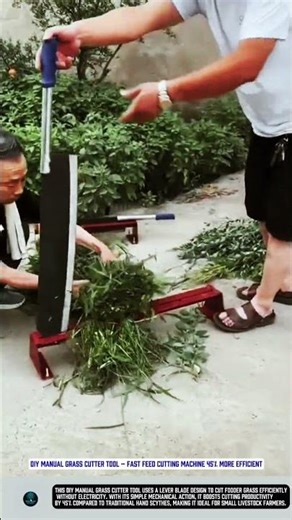 DIY Manual Grass Cutter Tool – Fast Feed Cutting Machine 45% More Efficient