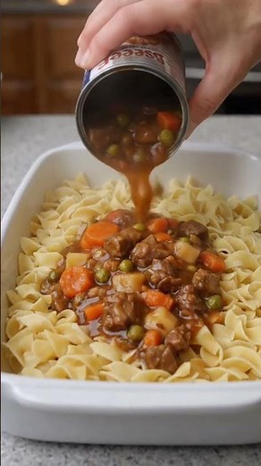 🍲 Beef Stew Noodle Casserole