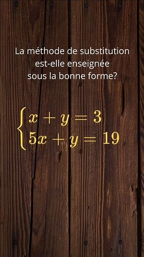 Solving a system of equations in 30 seconds | Is the substitution method taught correctly?