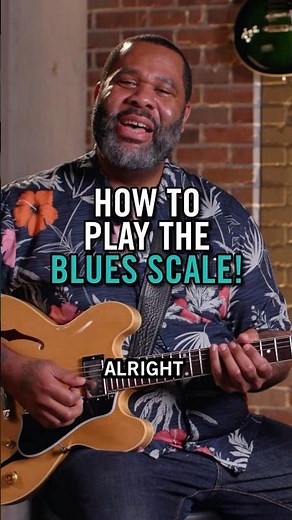 How To Play The Blues Scale #gibsonapp #bluesguitar #scales #guitarlessons