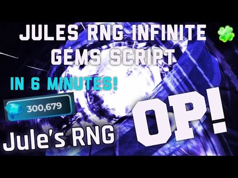 USE THE NEW ONE! [BANNABLE][NEW!] 🎉🎊JULES RNG INFINITE GEMS SCRIPT KEYLESS!🎊🎉