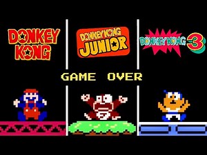 Evolution of Donkey Kong 1-2-3 GAME OVER screens [Mega Video]