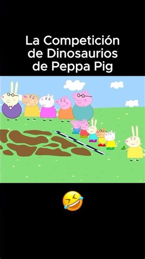 Peppa Pig's Dinosaur Competition! 🤣 #peppapigspanish #peppapig #animation