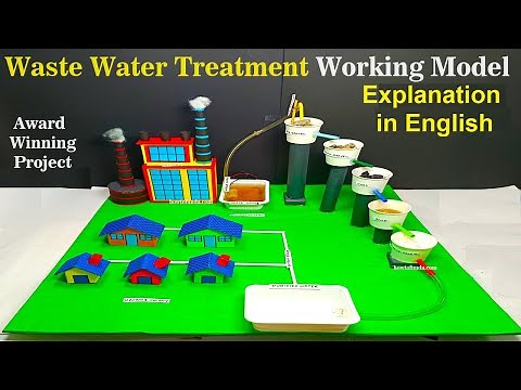 waste water treatment working model explanation in English for science exhibition - diy | howtofunda