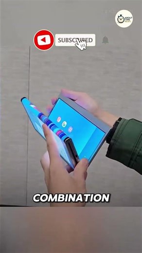 How Foldable Screens Bend Without Cracking 📱🌀 || #futuretech #engineering @AboutTimeNews