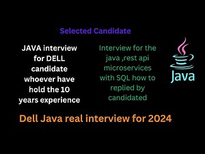 Java interview for Dell candidate who have hold the 10 years experience