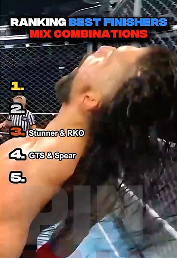 Ranking BEST Finisher Combinations #wwe #wweranking #finishercombo #VNVideoEditor