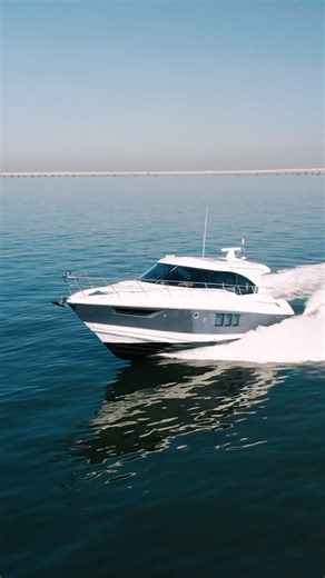 2018 Cruisers Yachts 45 Cantius | Asking $649,000 “Royal Speerit III” is an exciting sports cruiser perfect for get-aways with family and friends. The expansive cockpit features sun lounger as well as shade so you can spend all afternoon enjoying drinks at the wetbar. The comfortable interior features luxurious finishes in high-gloss walnut and ash gray ultra leather. Forward and aft staterooms offer plenty of room for you and your guests, including an additional convertible berth in the aft sta
