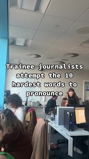 Research by Slotbox revelaed these are the top 10 hardest words to prounce. How did our journalists do?🧐 #cardiffuni #journalism #cardiff #aofie