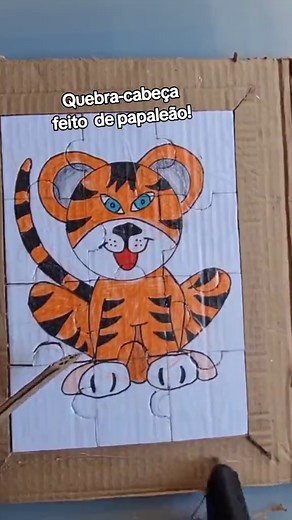 Como Fazer Quebra-Cabeça de Papelão para Crianças