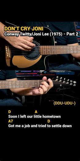 Don't Cry Joni - Conway Twitty and Joni Lee (1975) Easy Guitar Chords Tutorial with Lyrics Part 2 SHORTS REELS 🎸🎸🎸 #DocOtepGuitarTutorial | Doc OTEP Studio