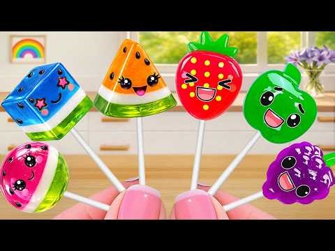 Adorable Mini Rainbow Fruit Jelly 🍉🍭 Sweet & Relaxing Miniature Dessert Decorating💗Tiny Cake Master