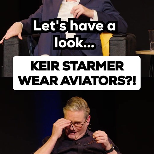 Stamford Corn Exchange Theatre on Instagram: "Matt Forde interviewed Keir Starmer on his political party podcast last night in London's West End ......... with hilarious mocking over Macron's sunglasses! Catch Matt Forde live with us on the 20th May 7.30pm bringing his "Defying Calamity" Tour. Tickets https://www.stamfordcornexchange.co.uk/matt-forde/"