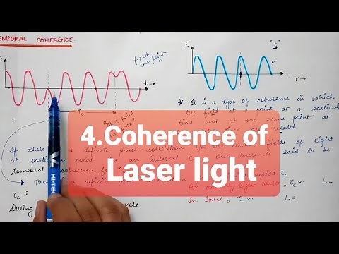 LASER | Lecture 7 | Coherence of Laser light