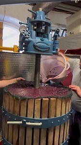 Hydraulic basket press #thewinearound #wine #winemaking #basketpress | Thewine Around