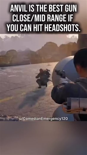Anvil is the BEST gun in close/mid range if you can hit those headshots. Would you agree that the Anvil is the best gun for close/mid range battles ? (Remember you gotta hit those headshots) #gaming #arcraiders #arcraidersclips #gamingnews | Roman Navarro