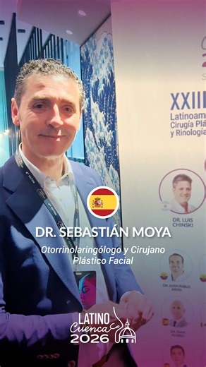Sociedad Ecuatoriana de Rinología y Cirugía Facial on Instagram: "¡Desde España 🇪🇸, Dr. Sebastián Moya te invita al Latino Cuenca 2026! 🇪🇨💯 📌 Serán tres días de charlas científicas de alto nivel, con ponentes nacionales e internacionales 🌍 que compartirán su experiencia en rinoplastia, cirugía facial y medicina estética. 🔬 Una experiencia única para actualizar conocimientos, hacer networking y crecer profesionalmente. 📲 Solicita más información al: +593 99 013 7446 #LatinoCuenca2026 #SE