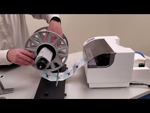 Using the Primera RW-12 Label Rewinder with the LX500, LX910, LX2000, LX600, or LX610 Label Printers