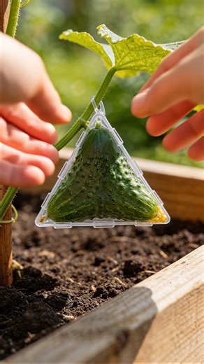 This Cucumber Grew Into a Triangle 🥒🔺