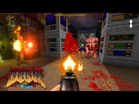 BRUTAL DOOM V22 (Test5 RC2) - Absolute Extinction - E1M1: Core Hangar | 4K/60