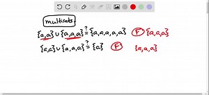SOLVED:Answer the same questions as posed in Exercise 68 where all sets are multisets, and not ordinary sets.