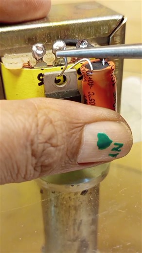 LET'S MAKE A SMALL POWER SUPPLY FULL WAVE RECTIFIER USE A SMALL TRANSFORMER