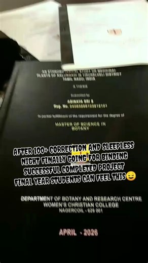After 100+ correction& sleepless night finally completed project Final year student can feel this😌