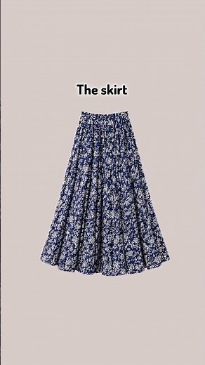 Elegant long skirt outfit ideas 💙 | Aesthetic outfit inspo for girls ✨