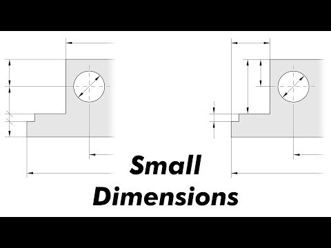 Dimensioning Small Parts in Mechanical Drawing