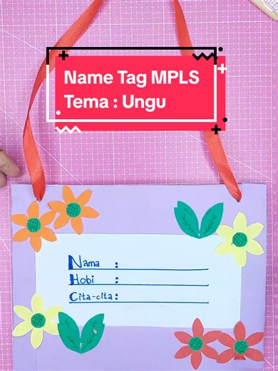 Name tag MPLS Bunga🌻🪻🌷 #mpls #papannama #nametag