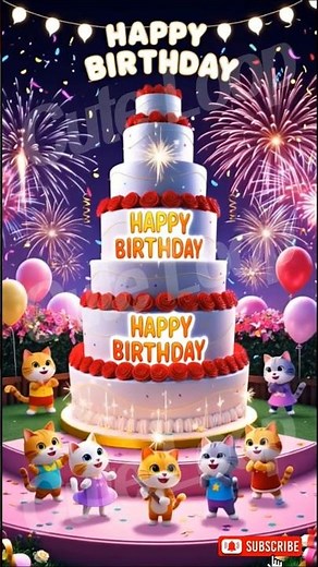 💝 Baby Mere Birthday Par Tum Kya Dilwaoge 😻🎁🎂 Happy Happy Birthday Song🎶 For Cute Cats🐾 #birthday