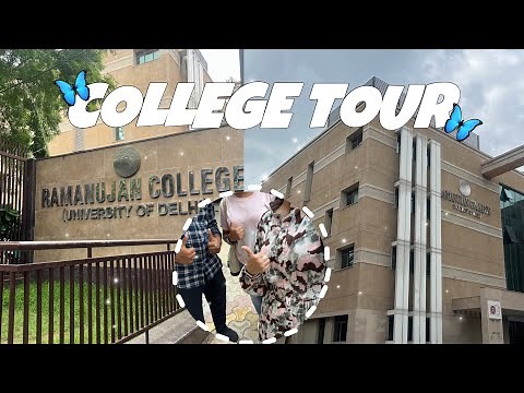 Delhi University | Ramanujan College Campus Tour | College vlog 🦋 #delhiuniversity #collegetour