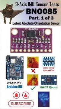 BNO085 IMU Sensor Test Part. I #bno085 #arduino #HW-221