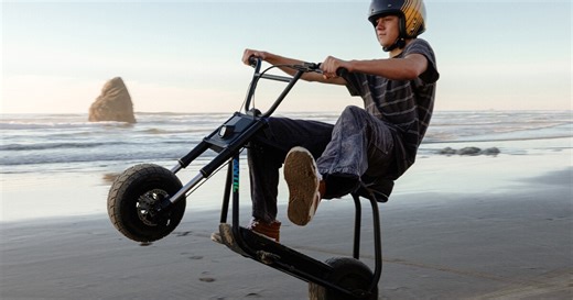Electric mini bike with go-kart tires is built for all-day wheelies