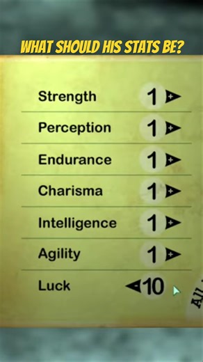 Let's Build a NORMAL Character for Once #fallout #gaming #shorts