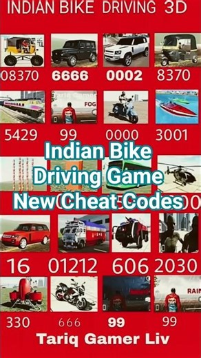 Indian Bikes Driving 3D || All NEW CHEATS CODES #shorts #short