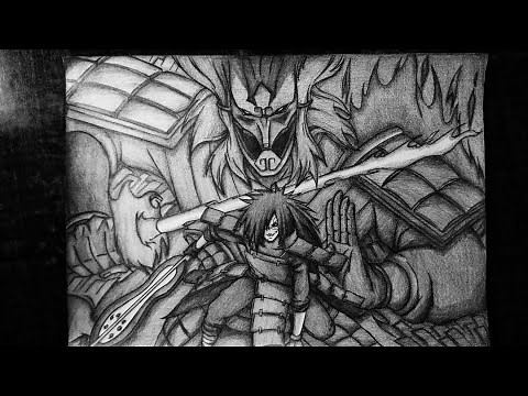 How To Draw Madara Uchiha With Susanoo | Step By Step | Naruto Shippuden