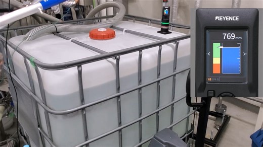 KEYENCE America on Instagram: "Do you know how to monitor the level of your plastic chemical totes WITHOUT cutting a hole? With the FR Series, it's as simple as placing the unit on top of the tote. No holes needed for continuous monitoring! ✔️ More product info? Click the link in bio! ✔️ Pricing or quick question? Email us at instagram@keyence.com #KEYENCE #FR #LevelSensor"