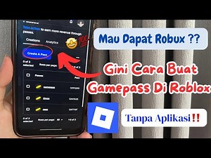 Cara Membuat Gamepass Di Roblox 2026