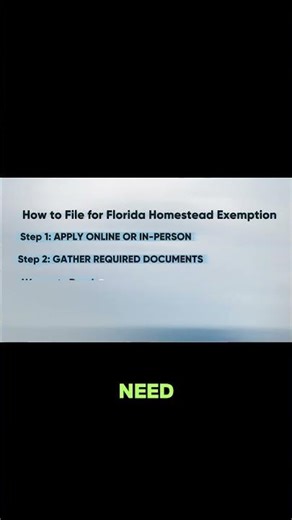 How to File Your Florida Homestead Exemption